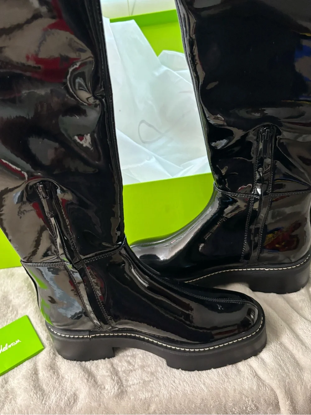 Sam Edelman patent gloss